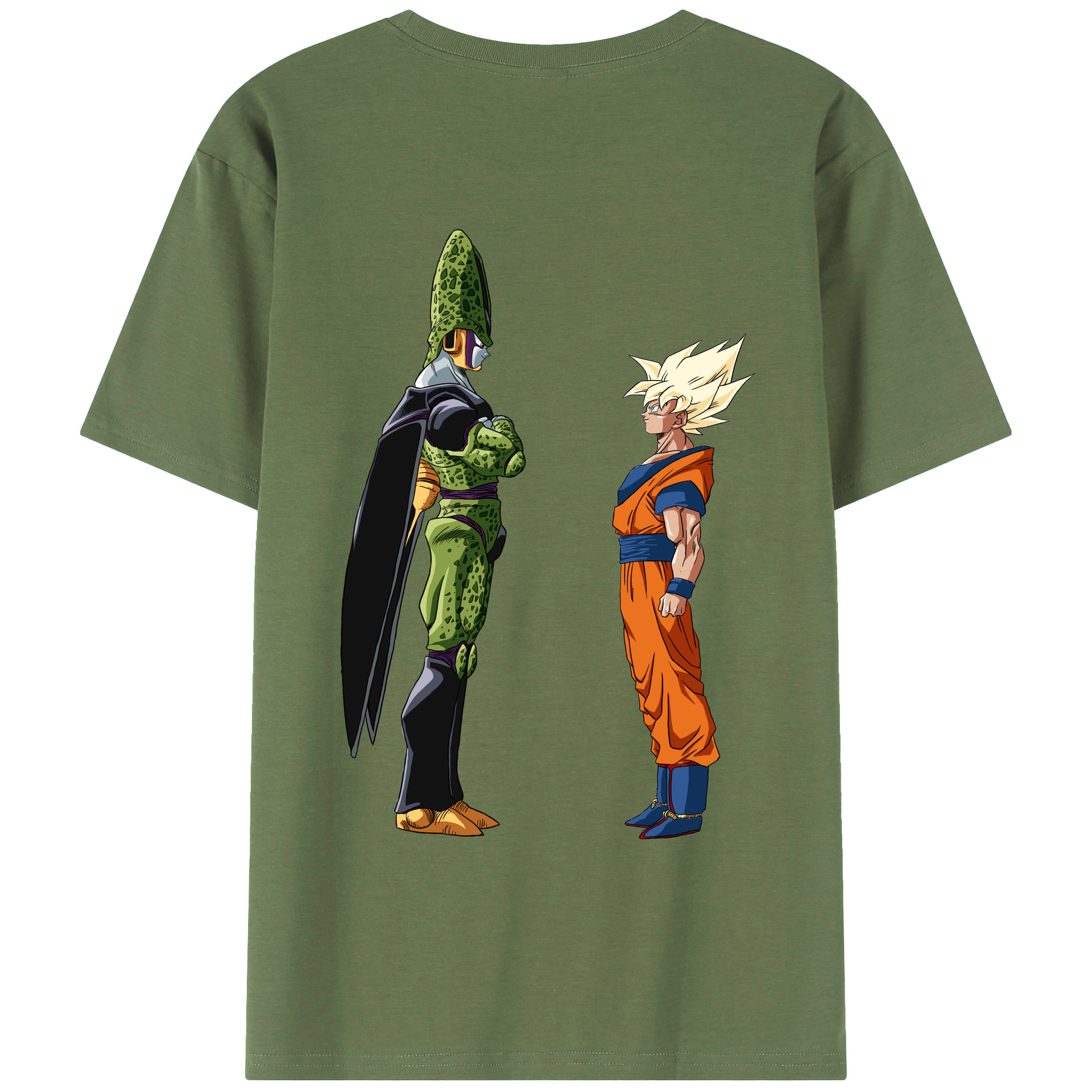 （画像用） ドラゴンボール DRAGON BALL 綿100％ メンズ半袖Tシャツ（バックプリント） 通気性